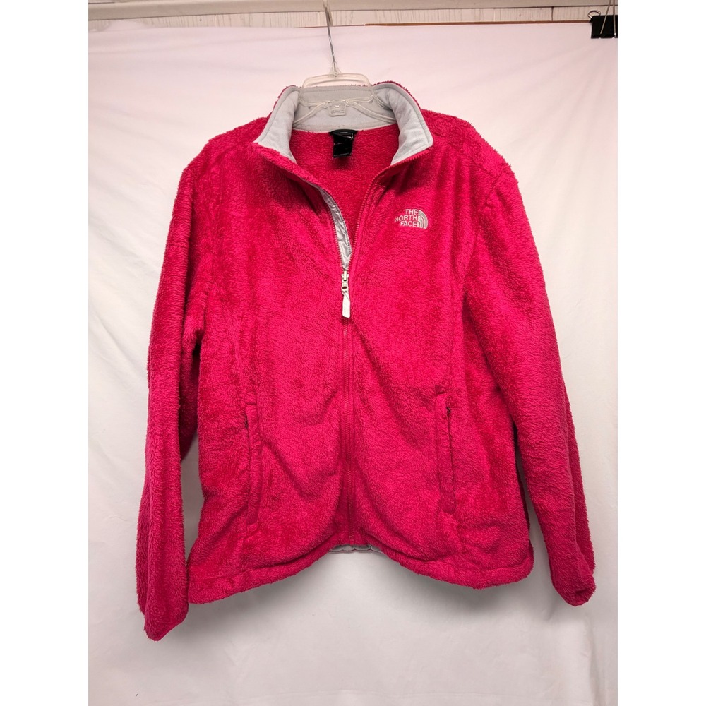 The North Face Osito Fleece Jacket Pink Full Zip Womens XXL Regular Soft Fuzzy